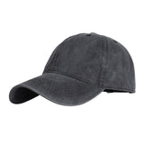 Maxbell Fashion Baseball Cap Washed Cotton Hat Adjustable Plain Dad Men Hat Black