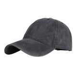 Maxbell Fashion Baseball Cap Washed Cotton Hat Adjustable Plain Dad Men Hat Black