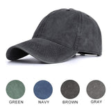 Maxbell Fashion Baseball Cap Washed Cotton Hat Adjustable Plain Dad Men Hat Black