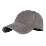 Fashion Baseball Cap Washed Cotton Hat Adjustable Plain Dad Men Hat Coffee