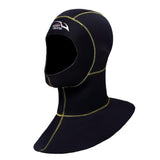 Maxbell Diving Wetsuit Hood Adults Surfing Thermal Hat Dive Gear Yellow Seam S