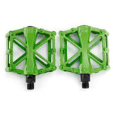 Maxbell Bicycle Metal Alloy Flat Platform Pedals MTB Road Mountain Bike Pedal Green