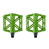 Maxbell Bicycle Metal Alloy Flat Platform Pedals MTB Road Mountain Bike Pedal Green