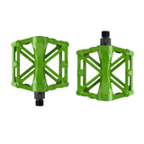 Maxbell Bicycle Metal Alloy Flat Platform Pedals MTB Road Mountain Bike Pedal Green