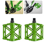 Maxbell Bicycle Metal Alloy Flat Platform Pedals MTB Road Mountain Bike Pedal Green