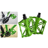 Maxbell Bicycle Metal Alloy Flat Platform Pedals MTB Road Mountain Bike Pedal Green
