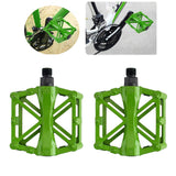 Maxbell Bicycle Metal Alloy Flat Platform Pedals MTB Road Mountain Bike Pedal Green