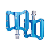 Maxbell Bicycle Flat Pedals Mountain Road Bike Platform Pedals Bearing 9/16'' Blue
