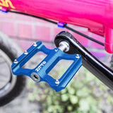 Maxbell Bicycle Flat Pedals Mountain Road Bike Platform Pedals Bearing 9/16'' Blue