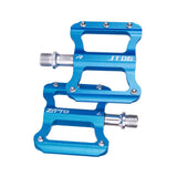 Maxbell Bicycle Flat Pedals Mountain Road Bike Platform Pedals Bearing 9/16'' Blue