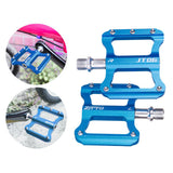 Maxbell Bicycle Flat Pedals Mountain Road Bike Platform Pedals Bearing 9/16'' Blue
