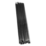Maxbell 36pcs Bicycle Spokes & Nipples, J-Bend Spoke Bike Spoke 280mm Black 36PCS