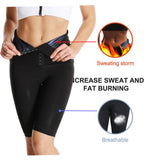 Women Sauna Pants Sweat Sweatpants Summer Gym Shorts Weight Loss Shorts M