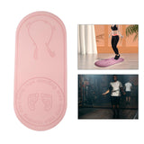 Maxbell Anti-Skid Skipping Rope Mat Fitness Yoga Pilates Exercise Knee Protect Mats Pink