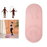 Maxbell Anti-Skid Skipping Rope Mat Fitness Yoga Pilates Exercise Knee Protect Mats Pink