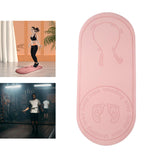 Maxbell Anti-Skid Skipping Rope Mat Fitness Yoga Pilates Exercise Knee Protect Mats Pink
