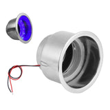 Maxbell Stainless Steel Cup Bottle LED Drink Holder DC12V Light Truck Yacht Blue