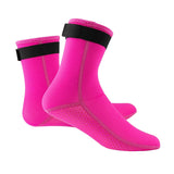 Maxbell Neoprene Diving Scuba Boots 3mm Surfing Snorkeling Socks Rose Red M