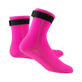 Maxbell Neoprene Diving Scuba Boots 3mm Surfing Snorkeling Socks Rose Red M