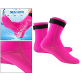 Maxbell Neoprene Diving Scuba Boots 3mm Surfing Snorkeling Socks Rose Red M