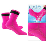 Maxbell Neoprene Diving Scuba Boots 3mm Surfing Snorkeling Socks Rose Red M