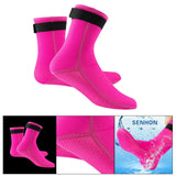 Maxbell Neoprene Diving Scuba Boots 3mm Surfing Snorkeling Socks Rose Red M
