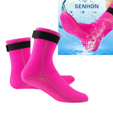 Maxbell Neoprene Diving Scuba Boots 3mm Surfing Snorkeling Socks Rose Red M