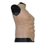 Silicone Muscle Chest Realistic Male Chest Vest for Makeup Cosplay Yellow L