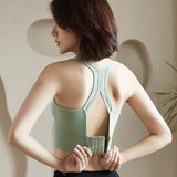 Maxbell Comfort Sports Bra Yoga Crop Top Vest Running Underwear Green XL