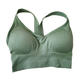Maxbell Comfort Sports Bra Yoga Crop Top Vest Running Underwear Green XL