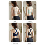 Maxbell Comfort Sports Bra Yoga Crop Top Vest Running Underwear Green XL