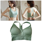 Maxbell Comfort Sports Bra Yoga Crop Top Vest Running Underwear Green XL