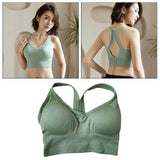 Maxbell Comfort Sports Bra Yoga Crop Top Vest Running Underwear Green XL