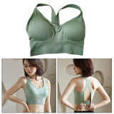 Maxbell Comfort Sports Bra Yoga Crop Top Vest Running Underwear Green XL