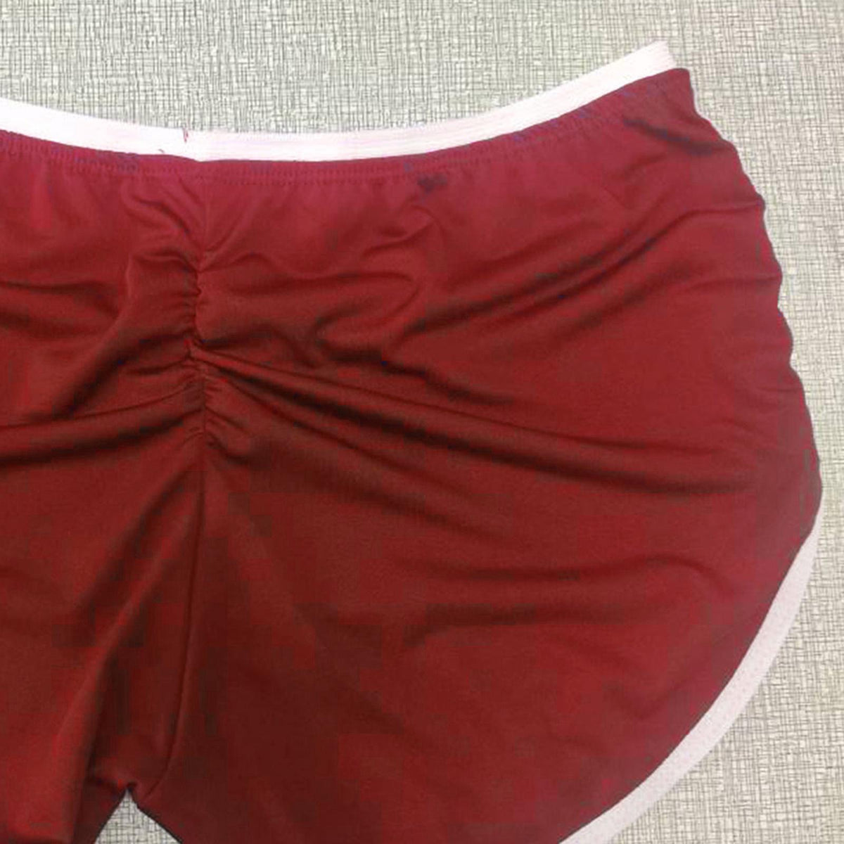 Female Fitness Shorts Workout Summer Activewear Hot Pants Short XXL Red