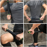 Maxbell Muscle Roller Massage Stick for Athletes 17" Body Massager Black Red