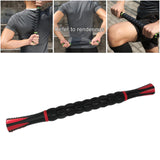 Maxbell Muscle Roller Massage Stick for Athletes 17" Body Massager Black Red