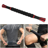 Maxbell Muscle Roller Massage Stick for Athletes 17" Body Massager Black Red