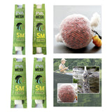 Maxbell PVA Fishing Bait Bag Fishing Lure Water Soluble Mesh Tube Tackles 18mmx5m