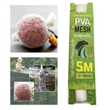 Maxbell PVA Fishing Bait Bag Fishing Lure Water Soluble Mesh Tube Tackles 18mmx5m