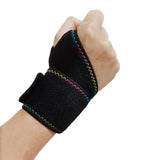 Maxbell Wrist Brace Wraps Power Training Gym Workout Support Strap Black Blue