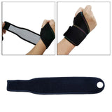 Maxbell Wrist Brace Wraps Power Training Gym Workout Support Strap Black Blue