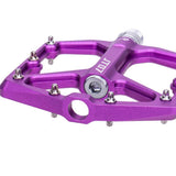Maxbell MTB Bicycle Pedals 9/16 Lightweight Sealed Bearing Flat Pedal Purple