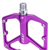 Maxbell MTB Bicycle Pedals 9/16 Lightweight Sealed Bearing Flat Pedal Purple