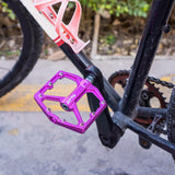 Maxbell MTB Bicycle Pedals 9/16 Lightweight Sealed Bearing Flat Pedal Purple