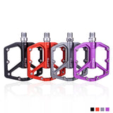 Maxbell MTB Bicycle Pedals 9/16 Lightweight Sealed Bearing Flat Pedal Purple