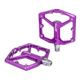 Maxbell MTB Bicycle Pedals 9/16 Lightweight Sealed Bearing Flat Pedal Purple