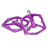 Maxbell MTB Bicycle Pedals 9/16 Lightweight Sealed Bearing Flat Pedal Purple