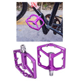Maxbell MTB Bicycle Pedals 9/16 Lightweight Sealed Bearing Flat Pedal Purple