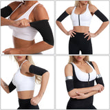 Arms Slimming Shaper Compression Sleeves Slimming Upper Arm Belt Weight Loss Silver XXL 3XL